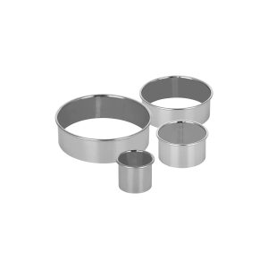 Cutter Set Plain Stainless Steel 4pc 130mm