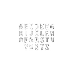 Cutter Set Alphabet 26pc 25mm