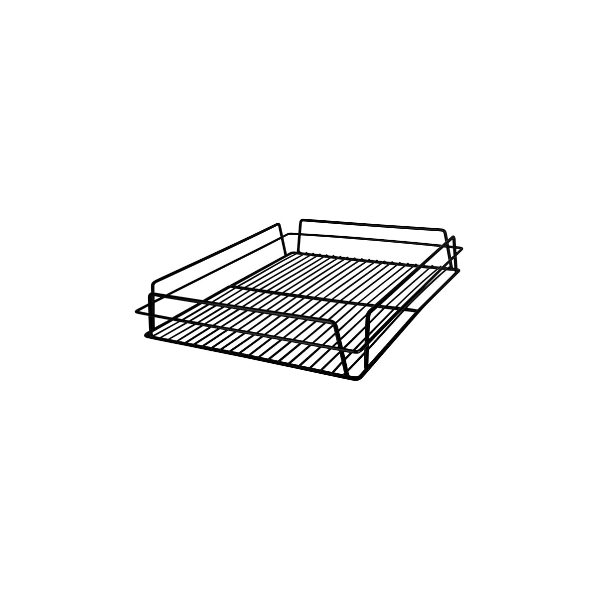 Glass Basket Black 430x360x75mm
