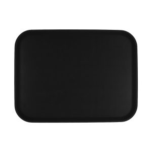 Non-Slip Rectangular Black Tray 405x550mm