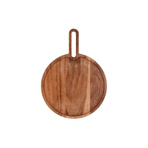 Serve Natural Acacia Round Paddle Board 255x15mm