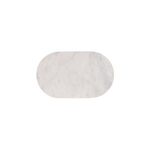 Serve White Marble Oval Platter 380x230x15mm