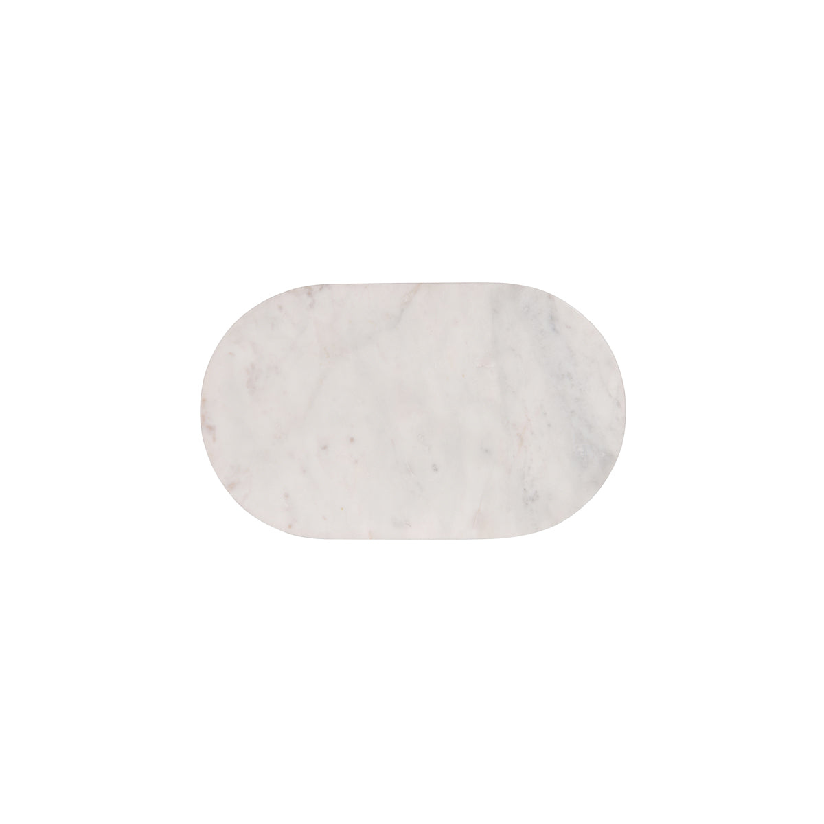 Serve White Marble Oval Platter 380x230x15mm