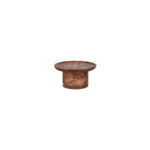 Serve Natural Acacia Round Cake Stand Pilar 200x100mm