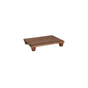Serve Natural Acacia Display Stand with Legs GN 1/2 325x265x50mm