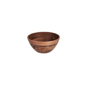 Serve Natural Acacia Round Display Bowl Deep 280x130mm