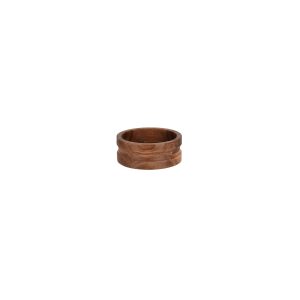 Serve Natural Acacia Round Bowl with Straight Sides 160x60mm