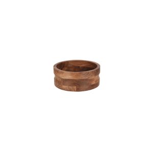 Serve Natural Acacia Round Bowl with Straight Sides 230x60mm