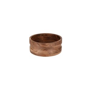 Serve Natural Acacia Round Bowl with Straight Sides 275x60mm