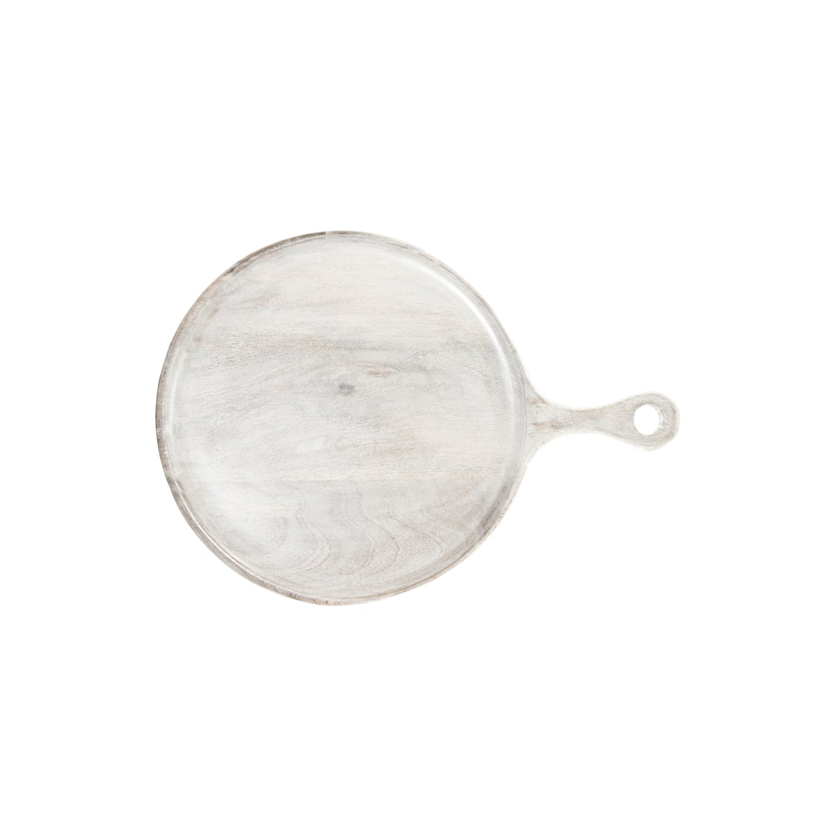 Round Serving Board with Handle White 300x15mm