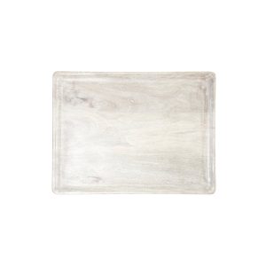 Mango Wood Rectangular Serving Board White 350x255x15mm