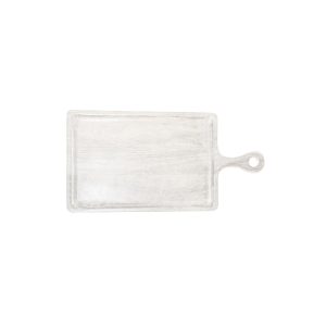 Rectangular Serving Board with Handle White 260x180x15mm