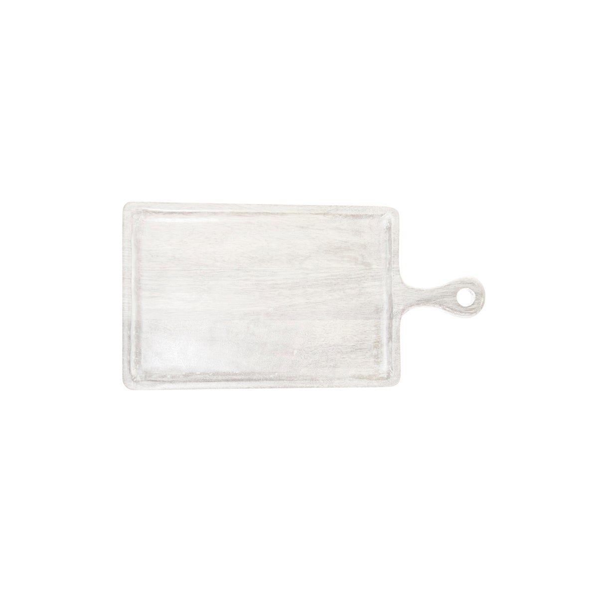 Rectangular Serving Board with Handle White 260x180x15mm
