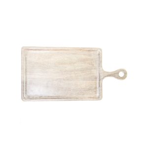 Rectangular Serving Board with Handle White 520x440x20mm