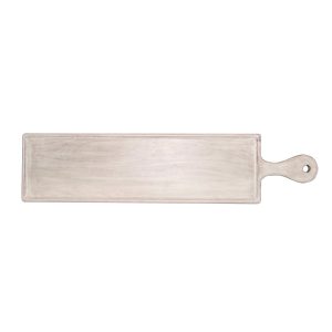 Rectangular Serving Board with Handle White 670x200x20mm