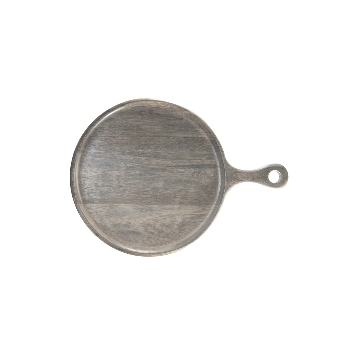 Round Serving Board with Handle Grey 250x15mm