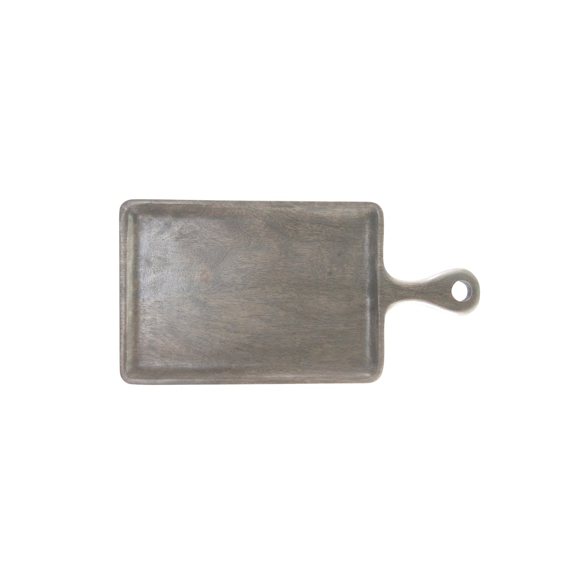 Rectangular Serving Board with Handle Grey 260x180x15mm