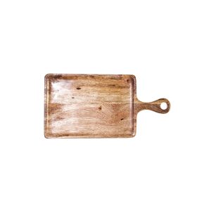 Rectangular Serving Board with Handle Natural 260x180x15mm