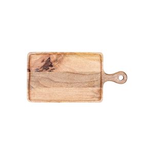 Rectangular Serving Board with Handle Natural 300x200x15mm