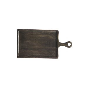 Rectangular Serving Board with Handle Dark 260x180x15mm