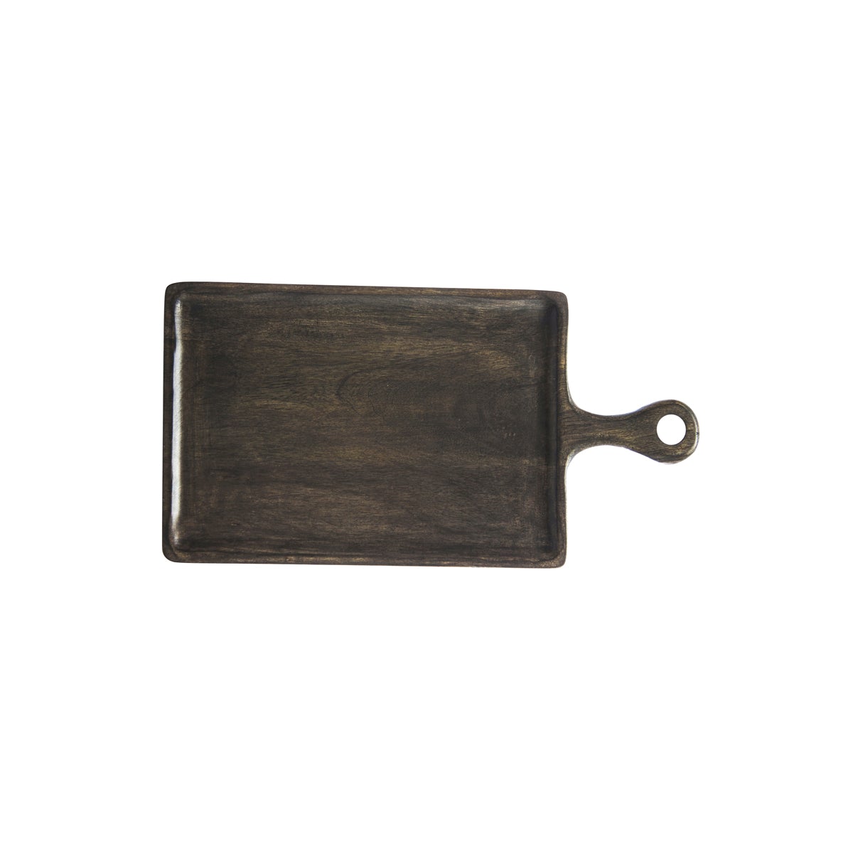 Rectangular Serving Board with Handle Dark 260x180x15mm
