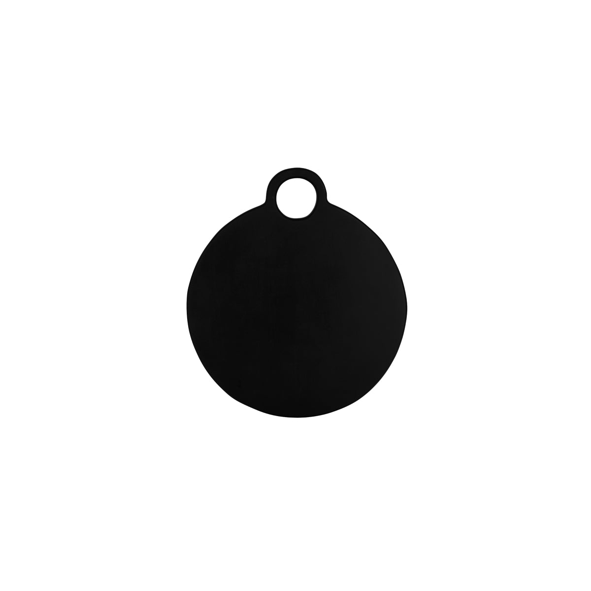 Serve Black Acacia Round Board with Loop Handle 405x355x25mm
