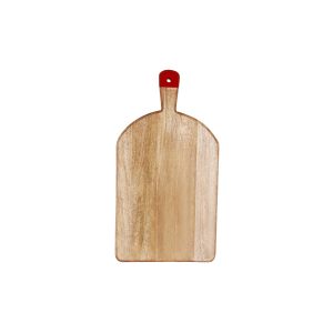 Mango Wood Rectangular Serving Board with Red Handle 520x280x40mm