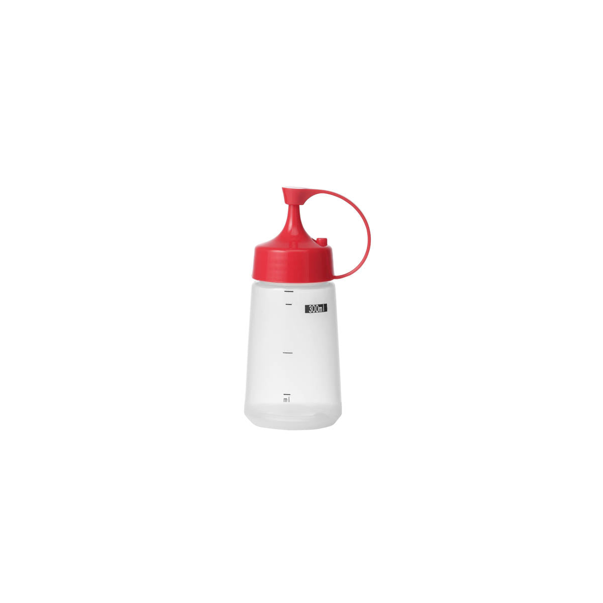 Soft Squeeze Bottle w/ Red Cap 300ml