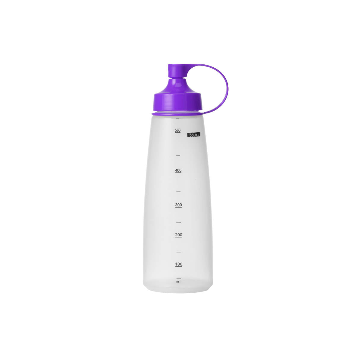 Soft Squeeze Bottle w/ Purple Cap 550ml