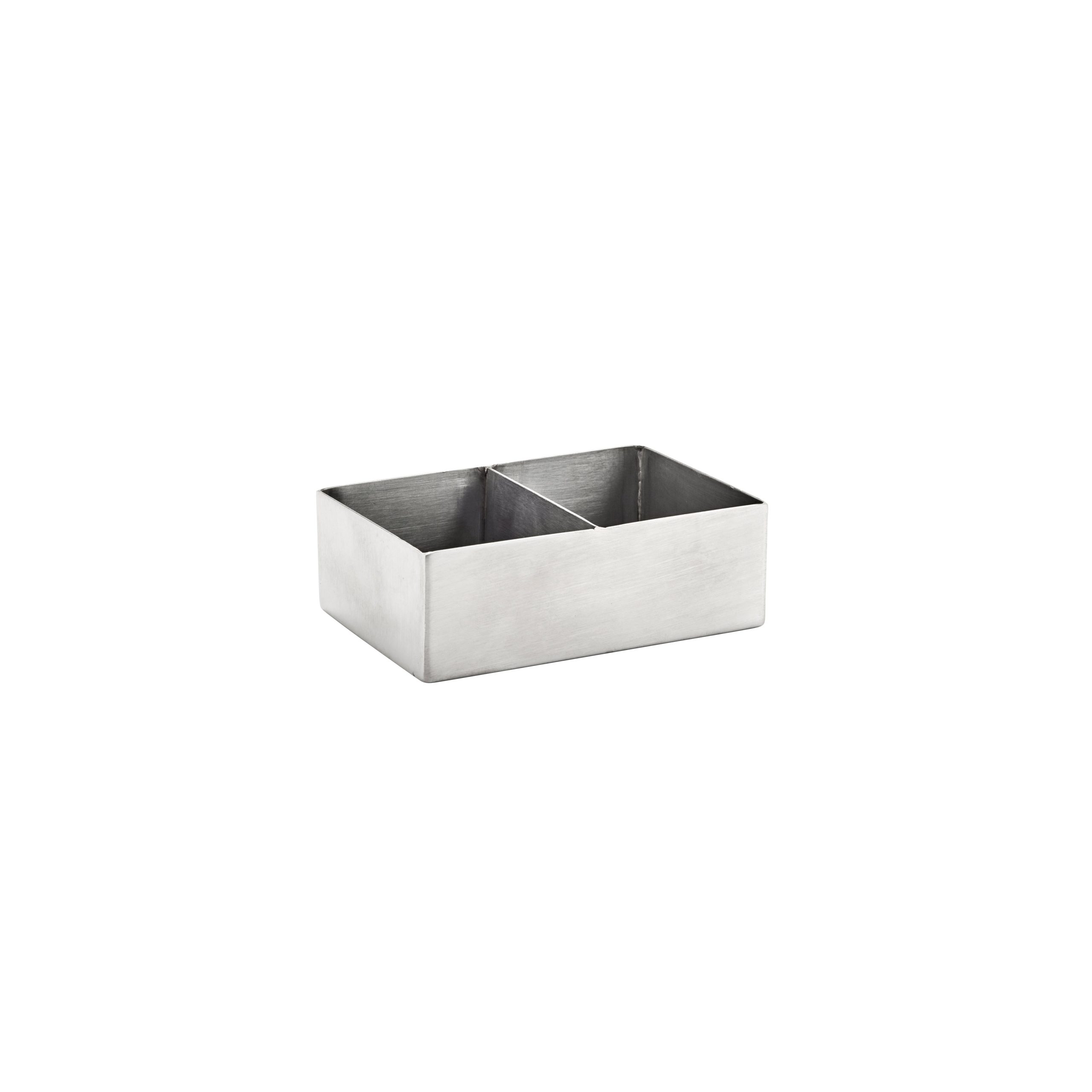 Sugar Packet Holder with Divider Stainless Steel 120x80x40mm