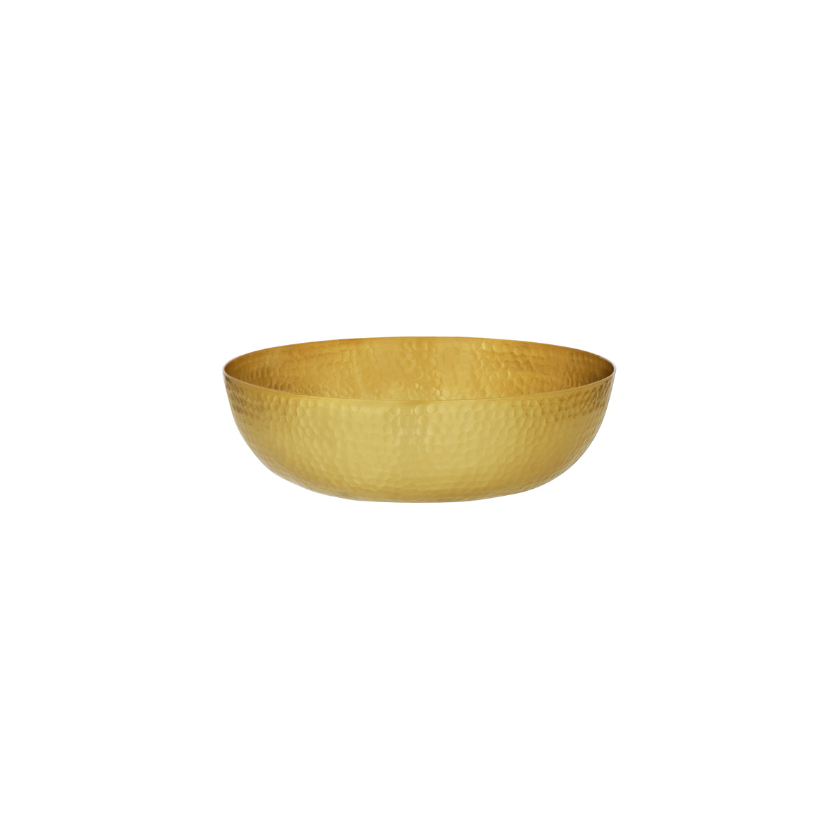 Round Serving / Seafood Bowl Hammered Brass 250x80mm / 2.8L