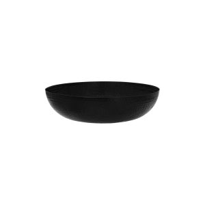 Round Serving / Seafood Bowl Hammered Black 300x80mm / 4.0Lt