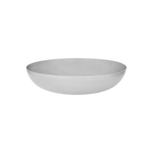 Round Serving / Seafood Bowl Hammered Satin 350x80mm / 5.0L