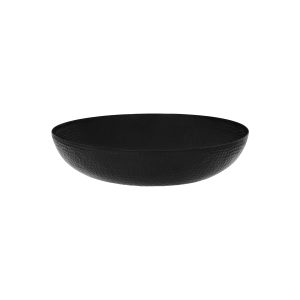 Round Serving / Seafood Bowl Hammered Black 350x80mm / 5.0L
