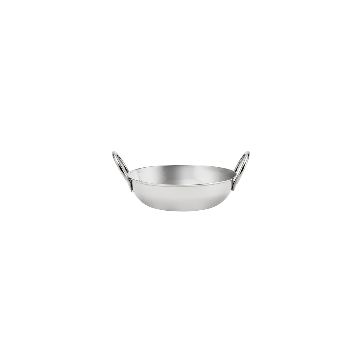 Kadai Bowl with Handles Stainless Steel 130/38mm