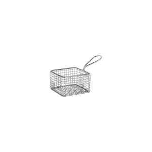 Wire Serving Basket Square with Handle 95x95x75mm