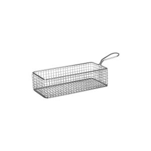 Wire Serving Basket Rectangular with Handle 200x100x60mm