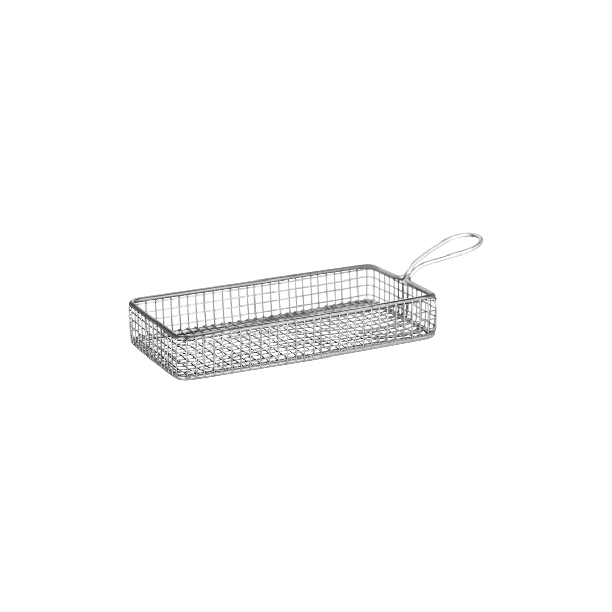 Wire Serving Basket Rectangular with Handle 220x100x35mm