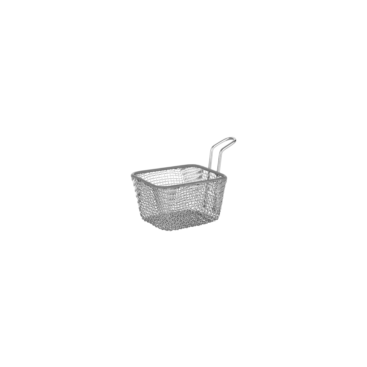 Wire Serving Basket Rectangular with Handle 100x90x60mm