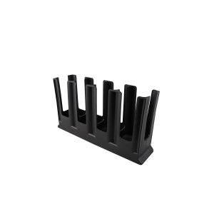 Chef Inox 4-Compartment Horizontal Cup Organiser Black
