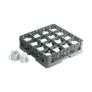Glass Rack 16 Compartment with Tilt Rib 500x500x100mm