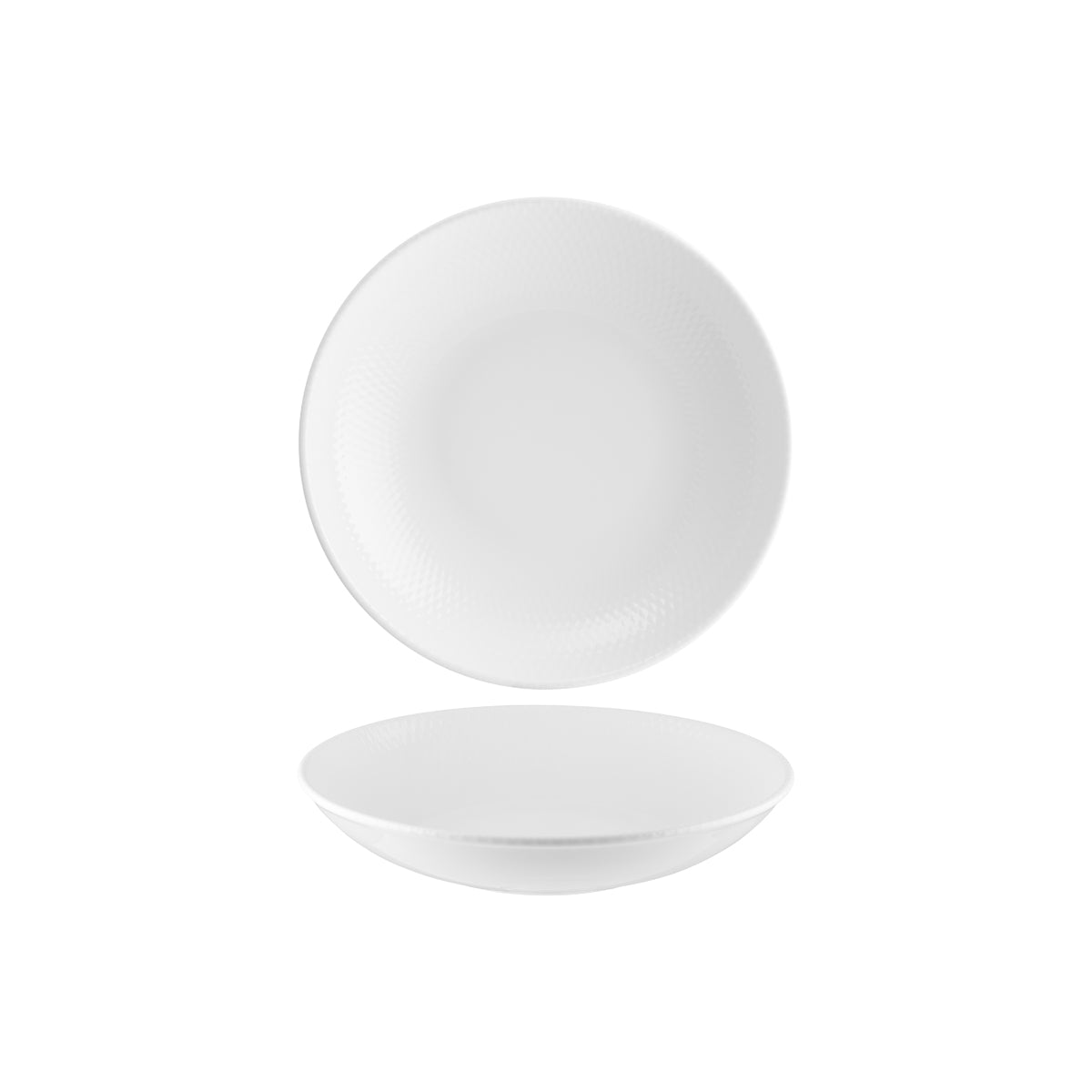 Diamond Round Deep Coupe Plate 250x50mm / 300ml