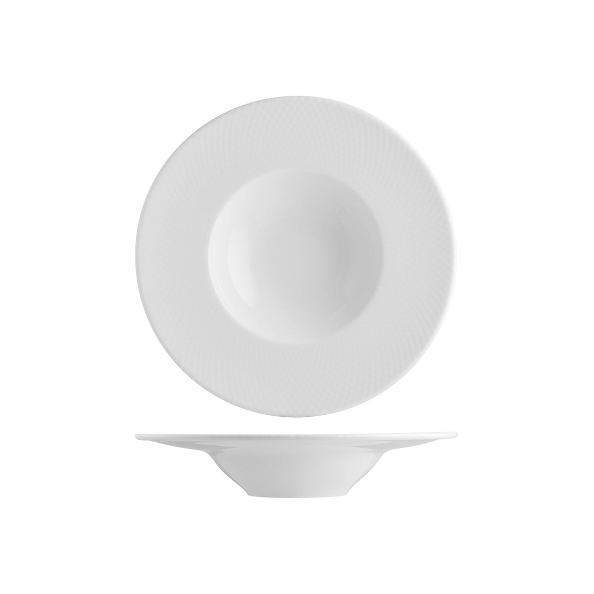 Diamond Round Deep Plate w/ Rim 280x54mm / 400ml