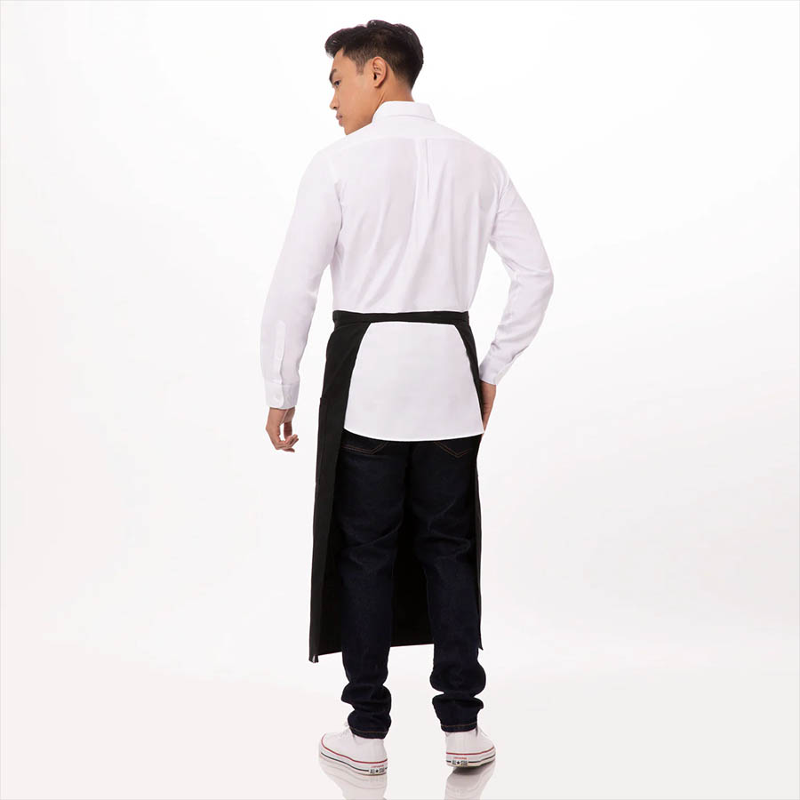 Chef Works Two Pocket Bistro Apron 122A-BLK