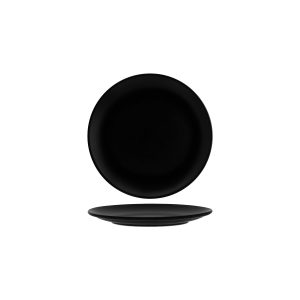 Notte Black Round Coupe Plate 230x23mm