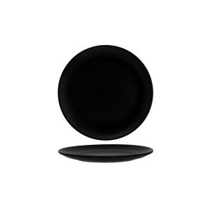 Notte Black Round Coupe Plate 250x25mm