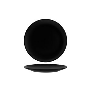 Notte Black Round Coupe Plate 300x31mm