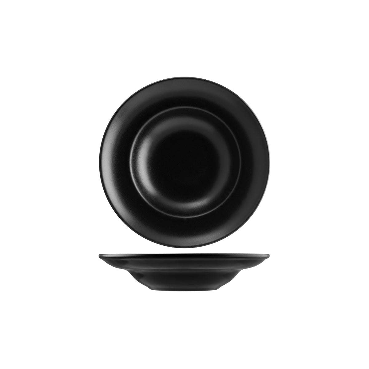 Notte Black Round Pasta Plate 270x57mm / 400ml