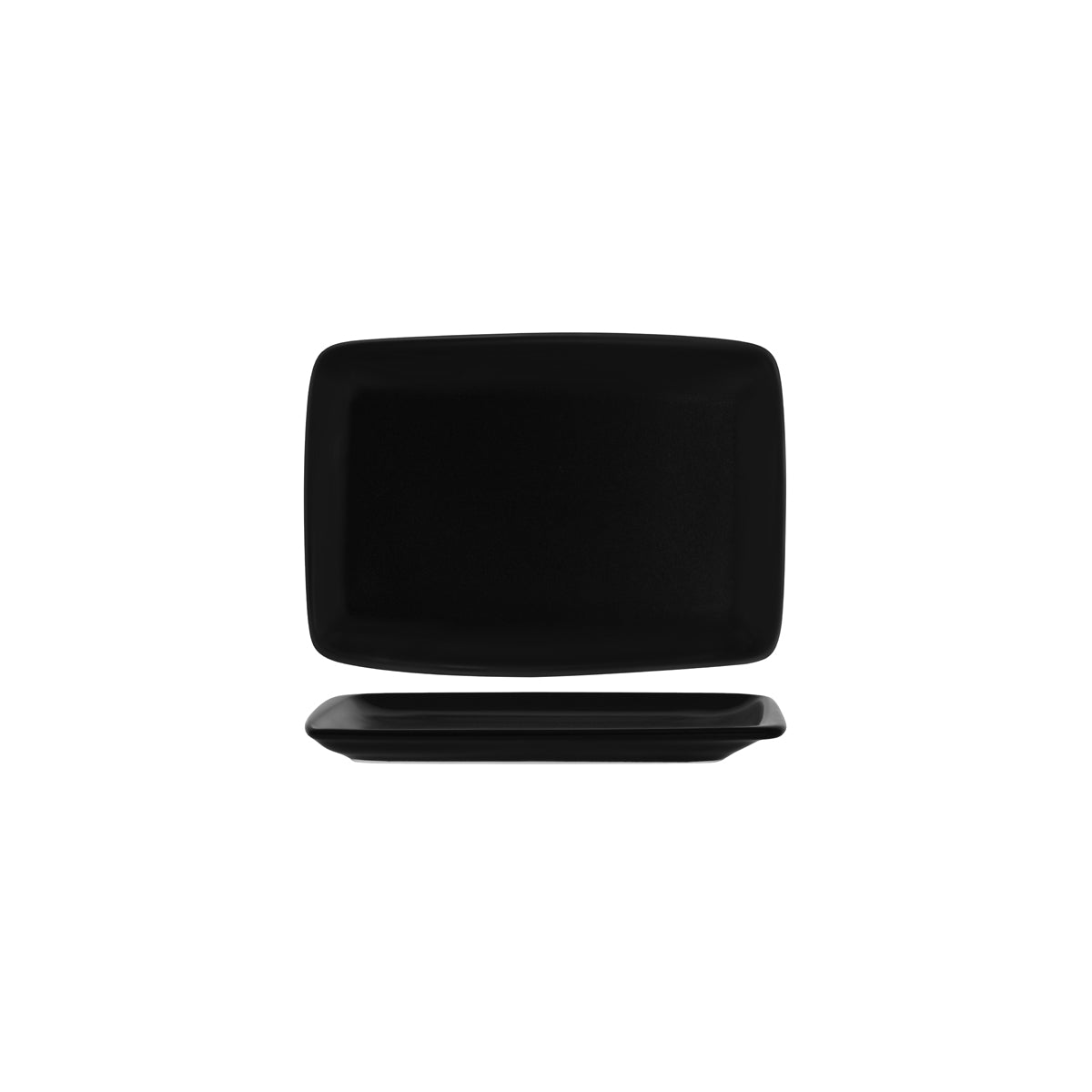 Notte Black Rectangular Platter 230x160x20mm