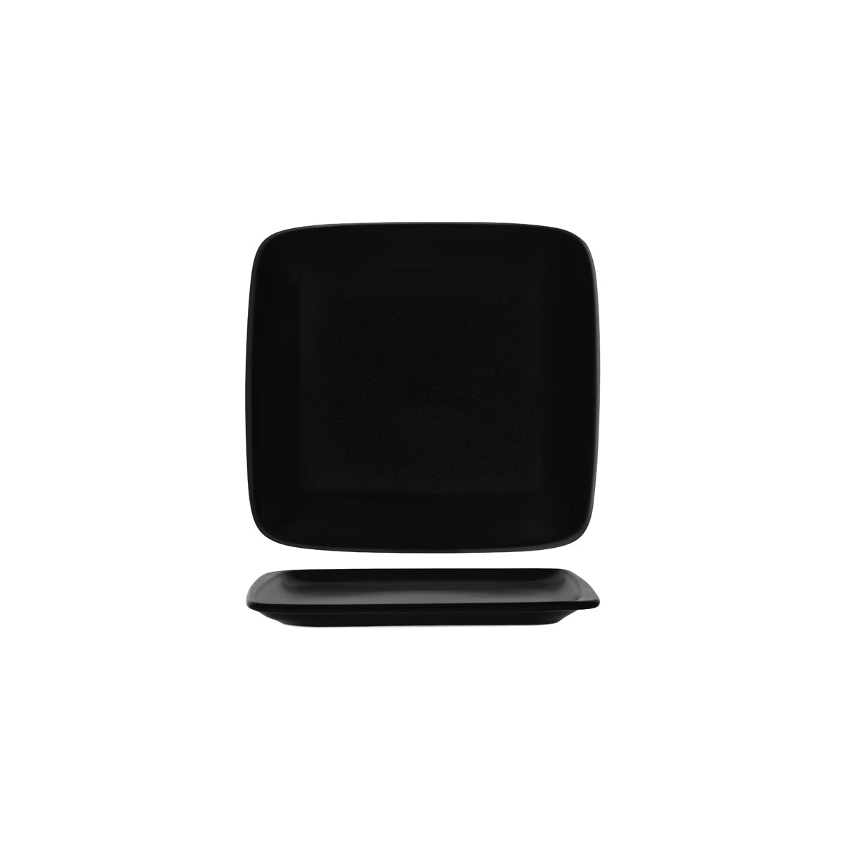 Notte Black Rectangular Platter 220x200x20mm
